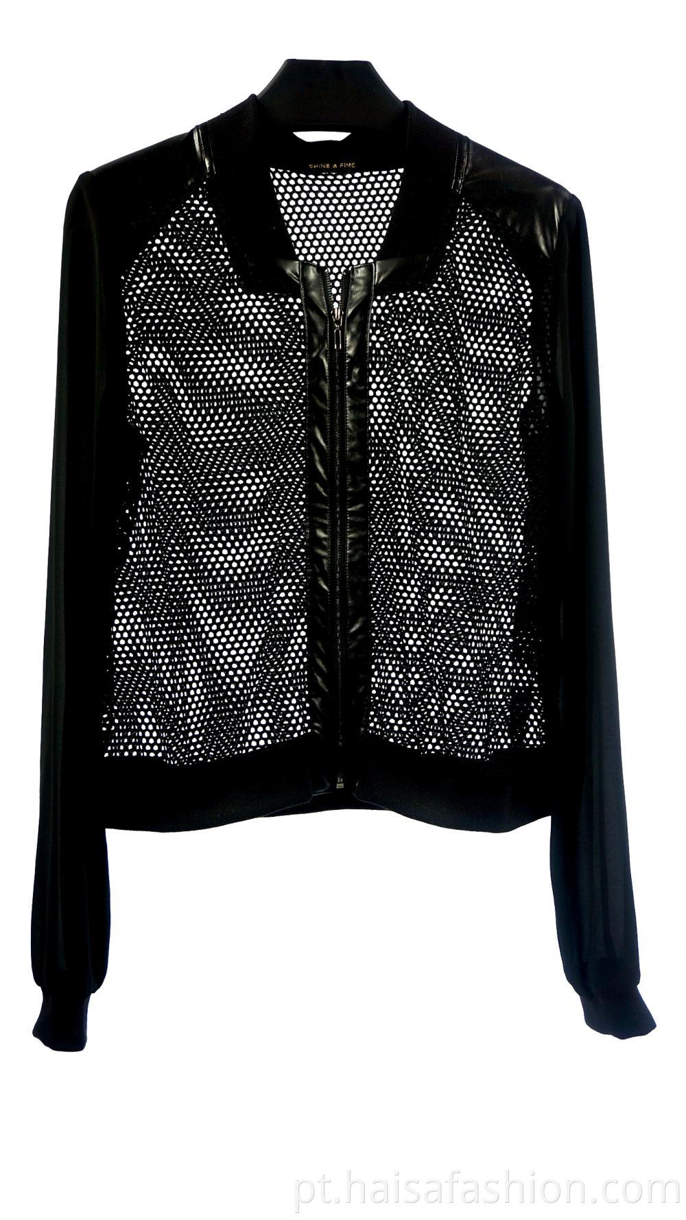 Women's Black Long-Sleeved Blouse